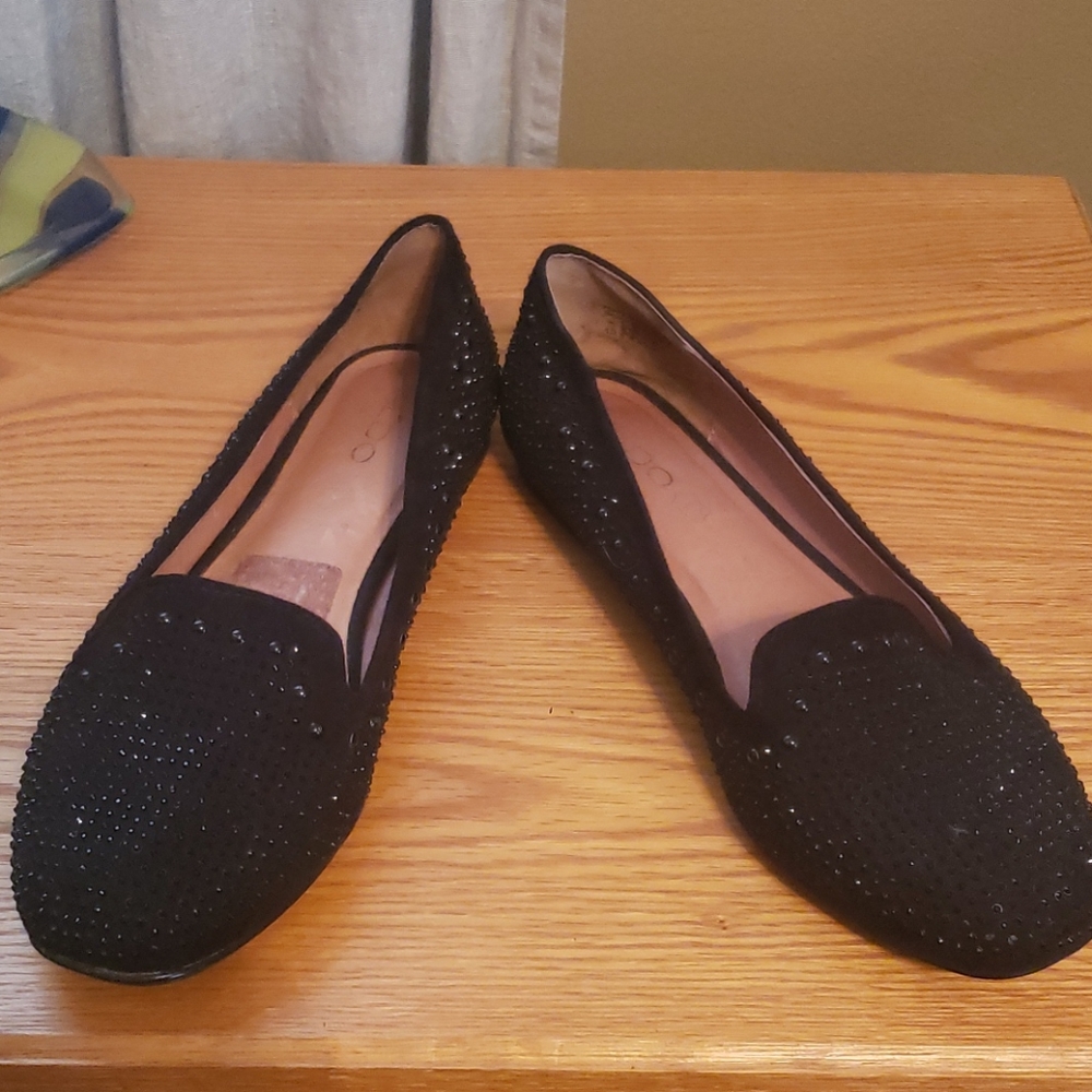 Sparkly black Aldo moccasins